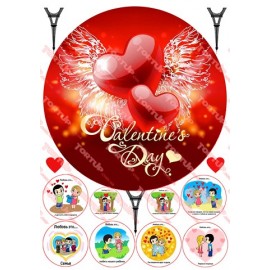 Вафельна картинка Love 051